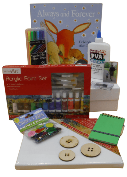 Always and Forever Box showing contents