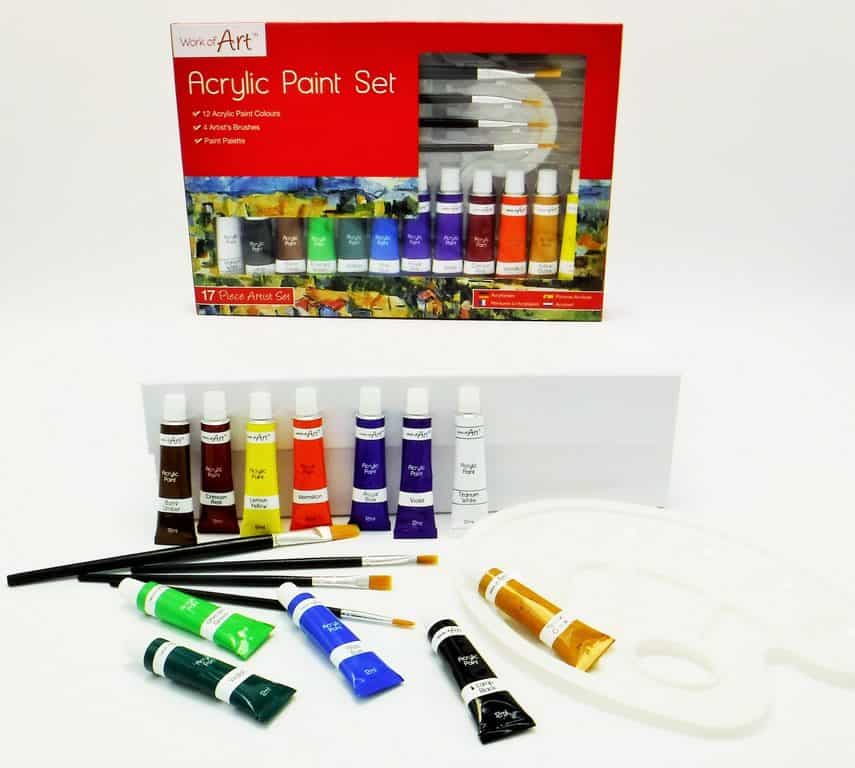 17 piece paints set